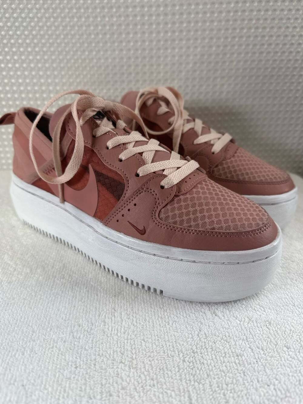 Nike Court Vision Alta Canyon Rust Platform Sneakers Women's Size 8